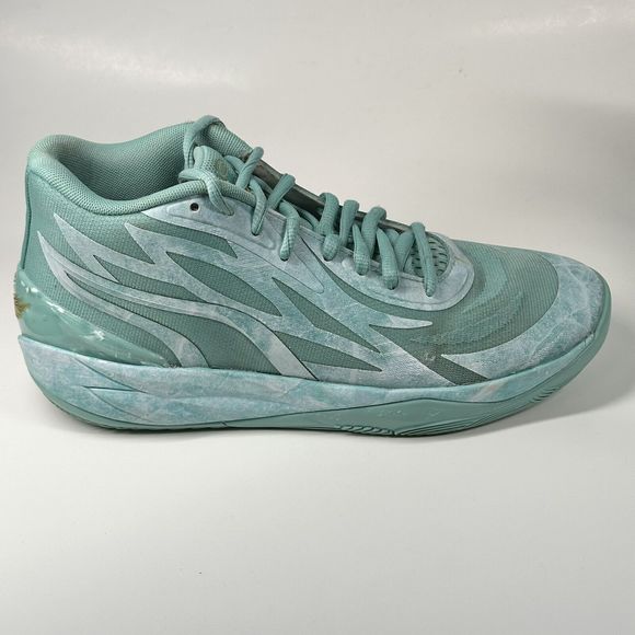Puma Lamelo Ball Jade MB. 02 Gold Lake Green Team Gold Shoes Size 9.5 378284-01 main image 11